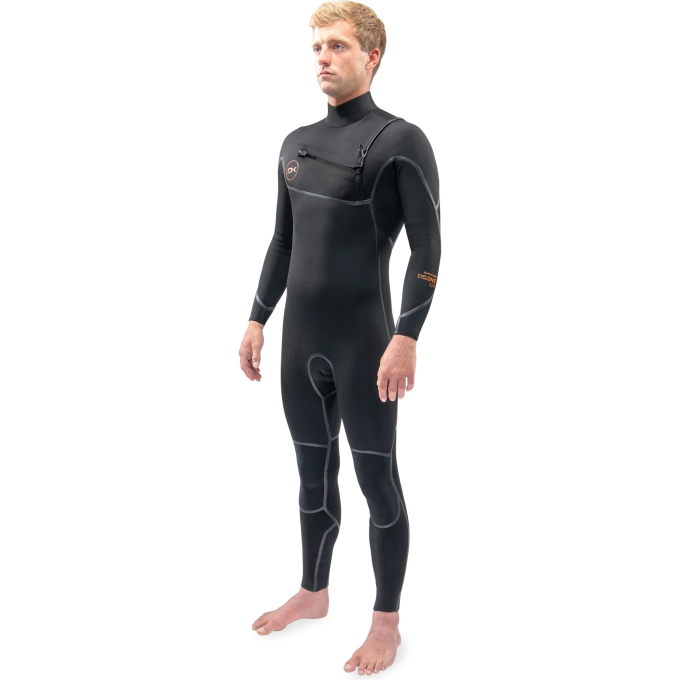 Гидрокостюм DAKINE MEN'S CYCLONE CHEST ZIP FULL SUIT 4/3mm Black, размер XL DK22M43CZ (0604565591531)