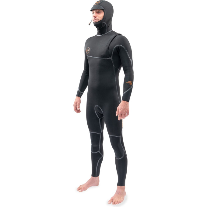 Гидрокостюм DAKINE MEN'S CYCLONE ZIP FREE HOODED 5/4mm Black Размер XL DK21M54HC (0604565431967)