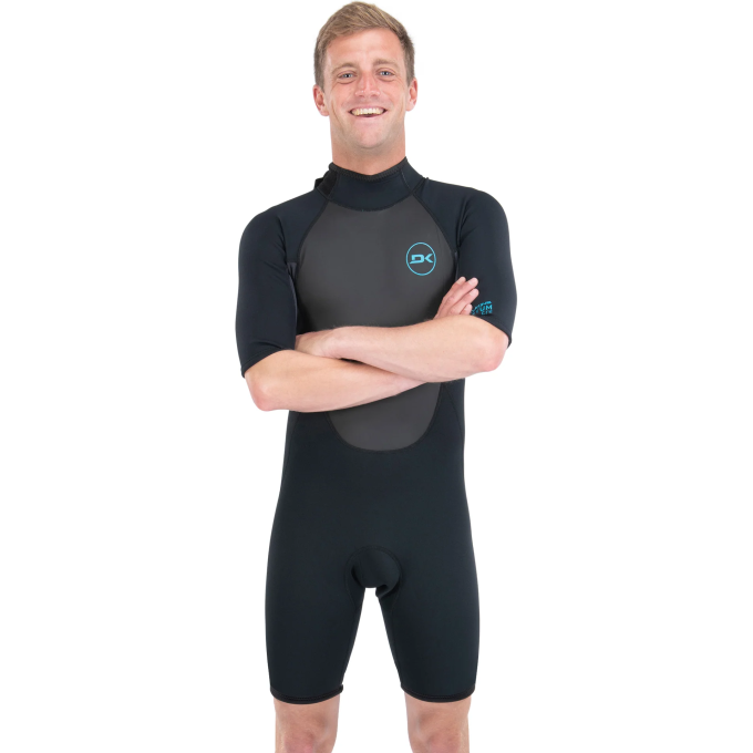 Гидрокостюм DAKINE MEN'S QUANTUM BACK ZIP SHORTY 2\2mm F\L Black/Grey, размер LT DK22M22QSBZFL (0604565594990)