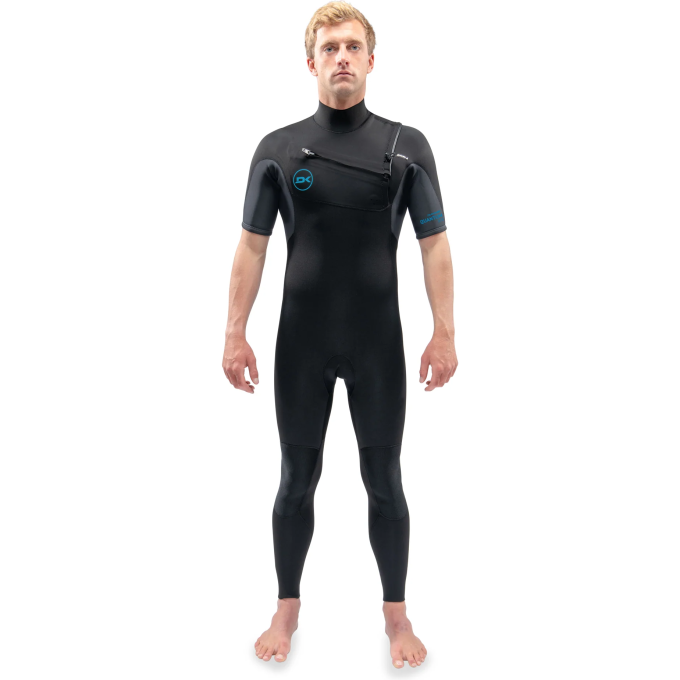Гидрокостюм DAKINE MEN'S QUANTUM CHEST ZIP SHORT SLEEVED FULL SUIT 2/2mm Black/Grey, размер L DK22M22QSSZ (0604565593863)