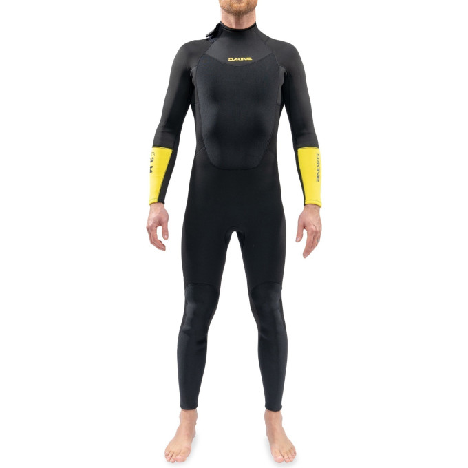 Гидрокостюм DAKINE MEN'S RTA BACK ZIP FULL SUIT 5/3mm Black/Yellow Размер S DK21M53RTA (0604565435156)
