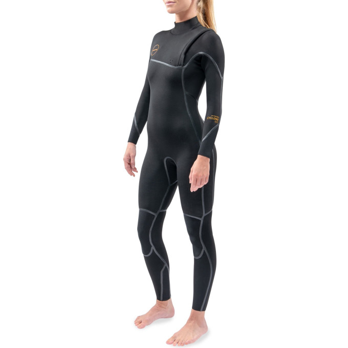 Гидрокостюм женский DAKINE WOMEN'S CYCLONE ZIP FREE FULL SUIT 3/2mm Black Размер 8 DK21W32C (0604565435804)
