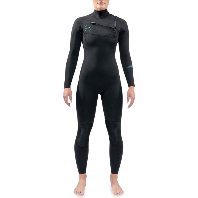 Гидрокостюм женский DAKINE WOMEN'S MISSION CHEST ZIP FULL SUIT 4/3mm Black Размер 12 DK21W43MZ (0604565436481)