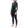 Гидрокостюм женский DAKINE WOMEN'S QUANTUM CHEST ZIP FULL SUIT 3/2mm Black/Grey Размер 14 DK21W32QZ (0604565437310)