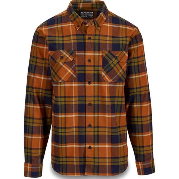 Рубашка DWR DAKINE REID TECH FLANNEL LEATHER BROWN Размер S 10001930 (0610934261608)